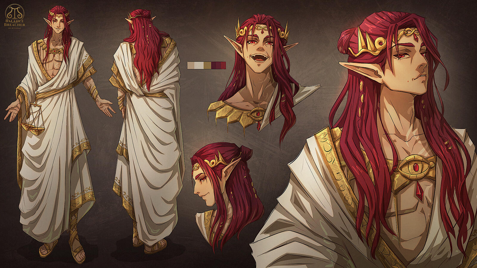 Character Design Sheet (Flat Style)